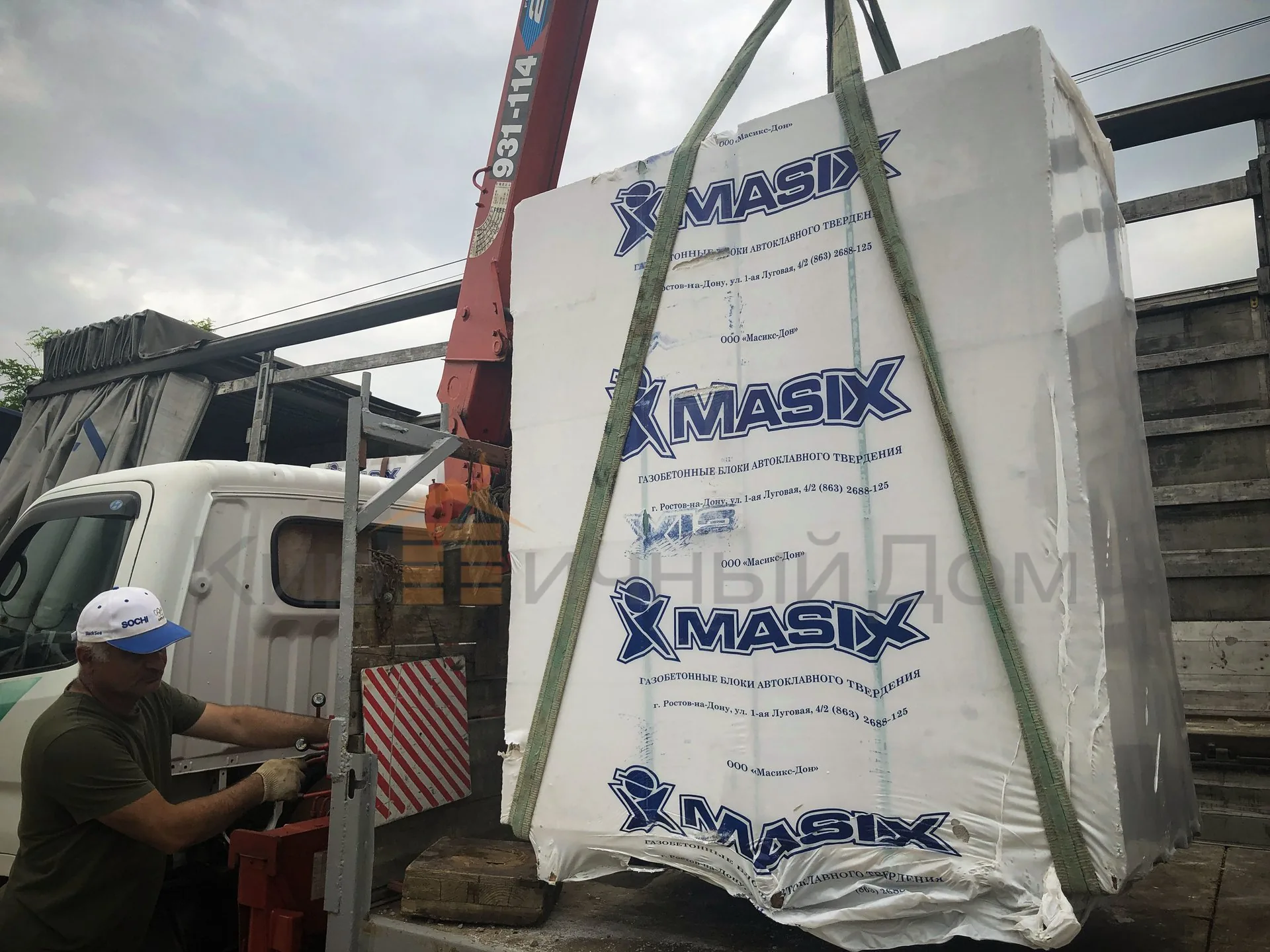Газобетон Masix D500 625х125х250 мм фото 5