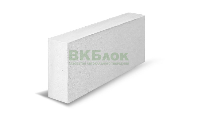 Газобетон ВКБлок D600 625х100х250 мм